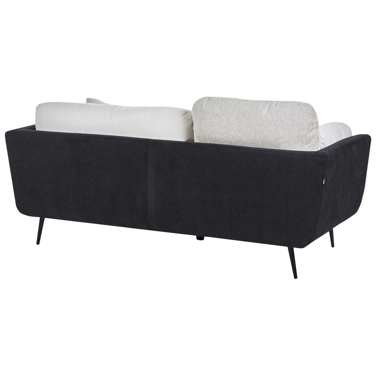 POHOVKA 3-místná Látka Černá Bolga - černá, textil (185/89/83cm) - Beliani