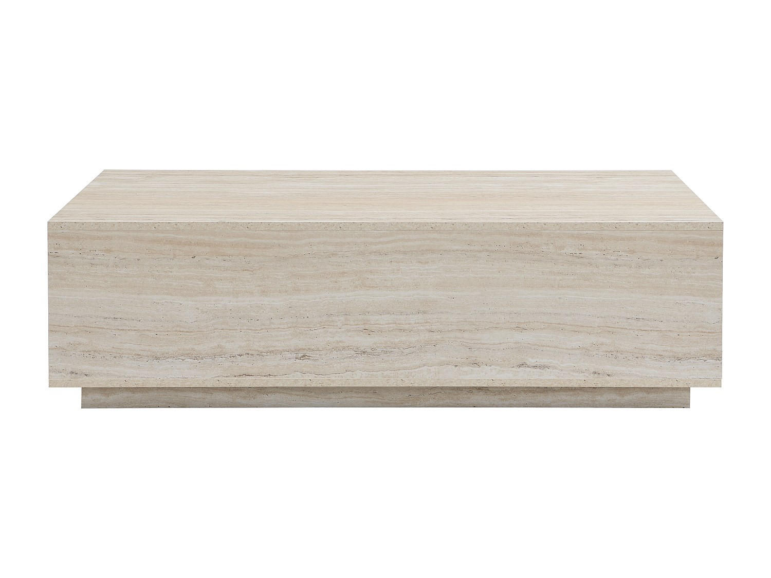 COUCHTISCH - 120 cm x 75 cm - holz - beige Antrim - Beige, Holz (75/120/35cm) - Vente-Unique