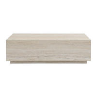 COUCHTISCH - 120 cm x 75 cm - holz - beige Antrim - Beige, Holz (75/120/35cm) - Vente-Unique