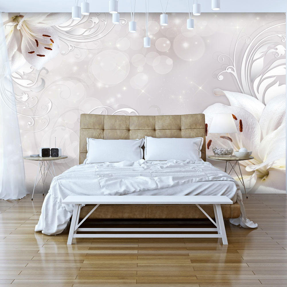VLIESTAPETE Weiß 300/210 cm - Beige/Weiß, Textil (300/1cm) - KUNSTLOFT