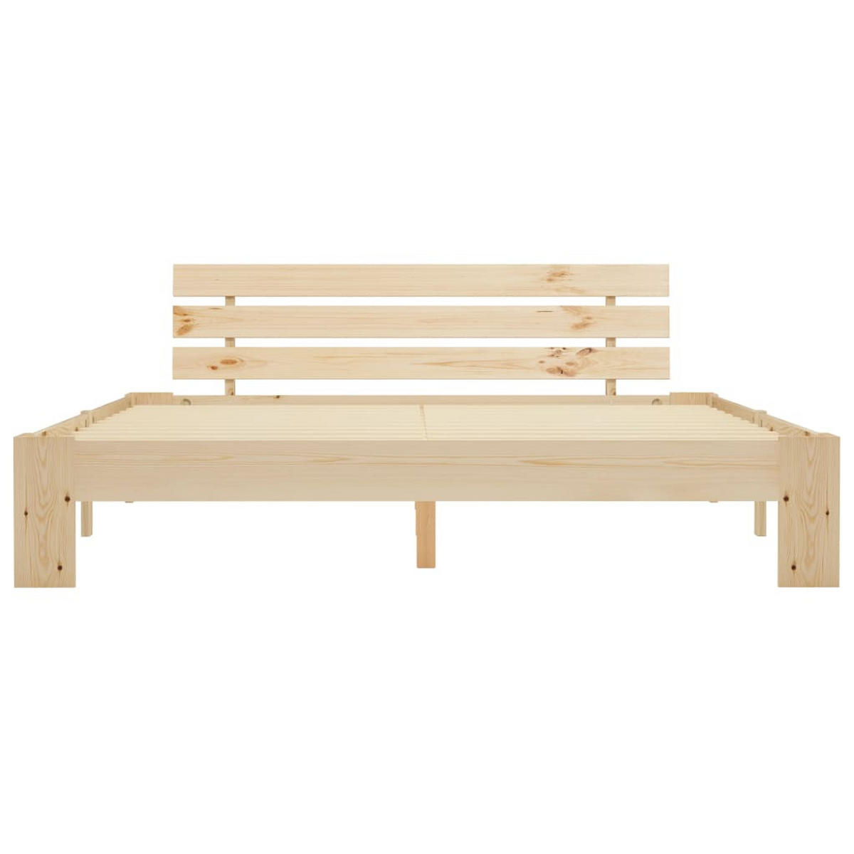 MASSIVHOLZBETT Kiefer 180/200 Cm - Naturfarben, Holz (180/200cm) - vidaXL