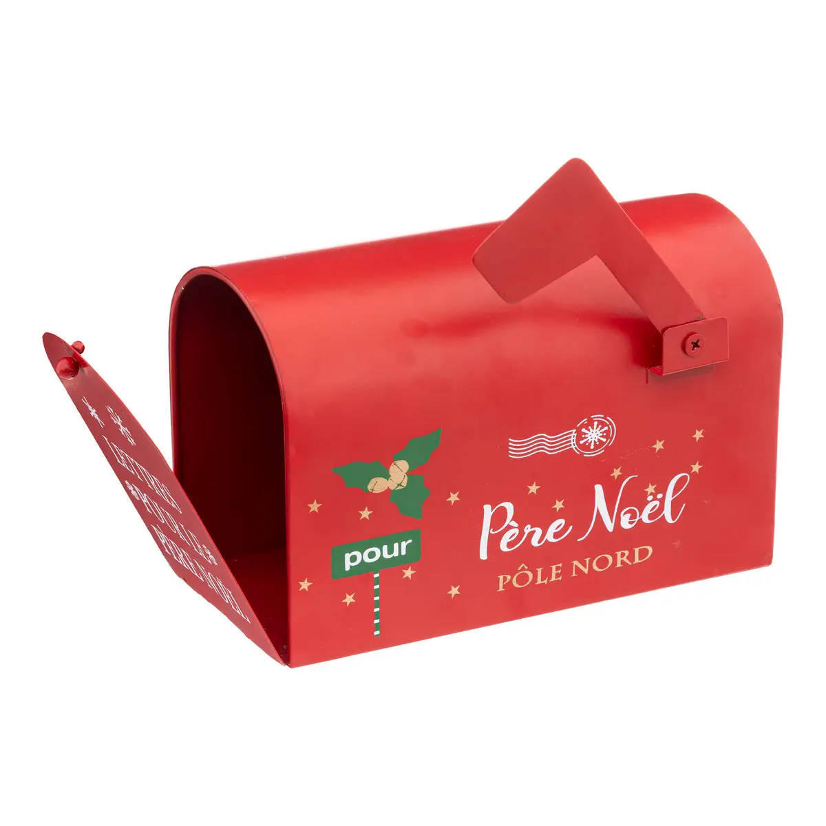 BRIEFKASTEN Weihnachtsmotiv 20 cm - Rot, Metall (10/13/20cm) - Atmosphera Createur d´interieur