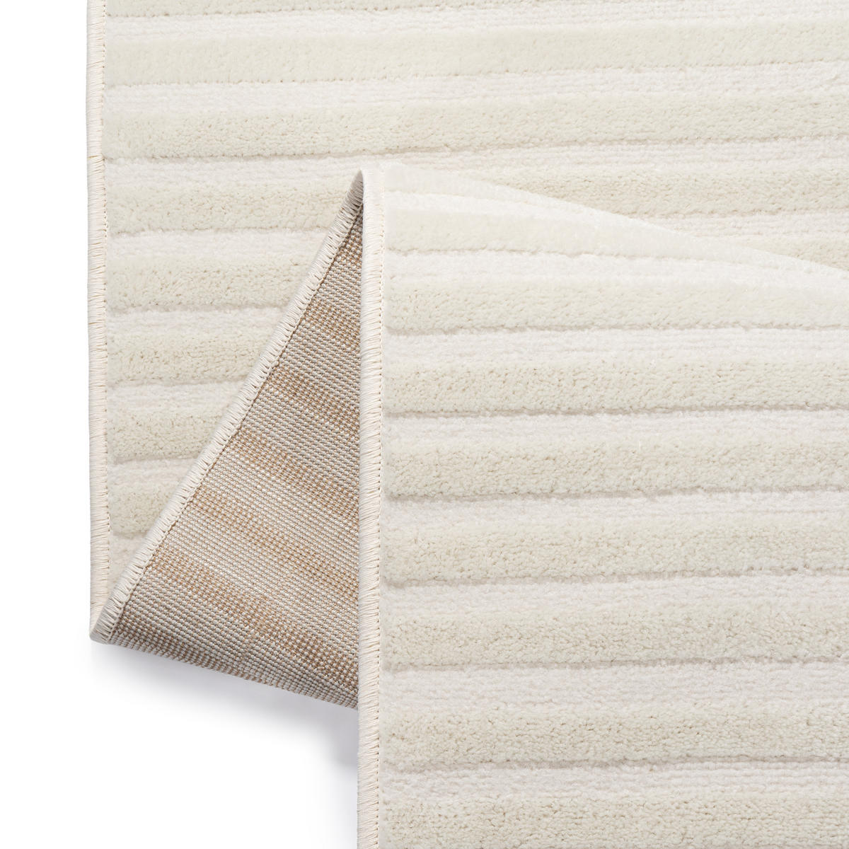 TEPPICH HYGGE Cremeweiß Quadrat 120/120 cm - Creme, Textil (120/120cm) - Tapiso