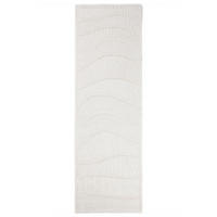 WOLLTEPPICH CARVE, abstrakt, Weiß, 80 x 230 cm - Beige, Textil (80/230cm) - KADIMA DESIGN