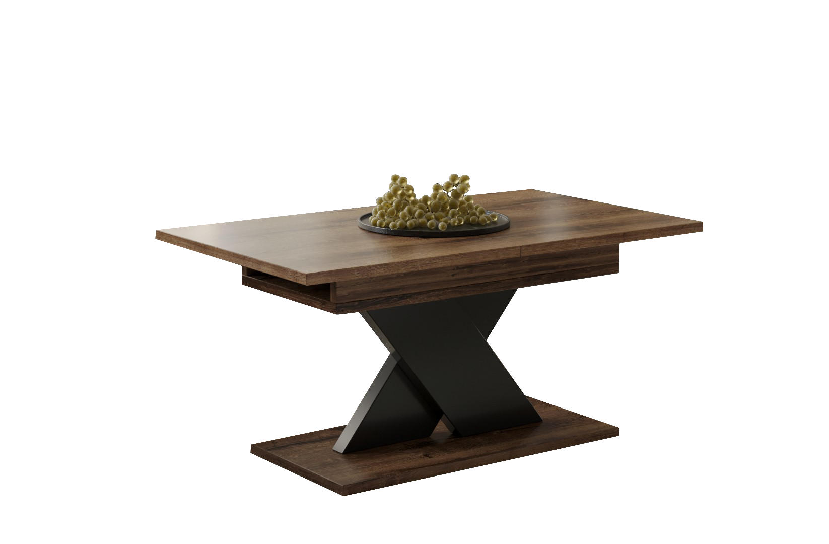COUCHTISCH Ilo ausziehbar - Mooreichefarben, Holzwerkstoff (110/65/54cm) - Endo-Moebel