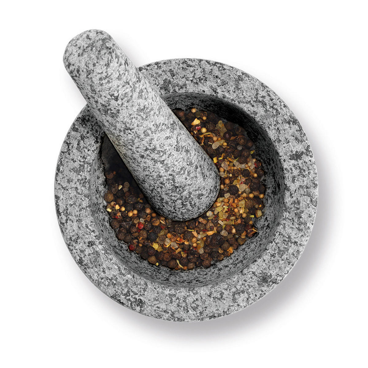 MÖRSER Granit Elvo Ø 14 cm - Grau, Stein (14/10/14cm) - ZELLER