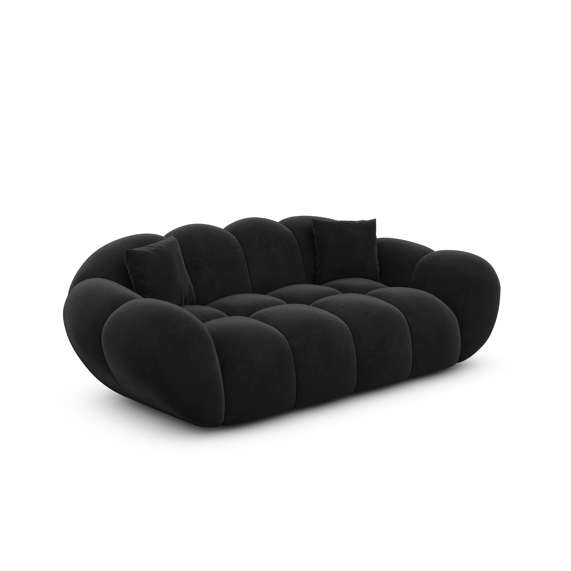 Varoyal 2-Sitzer-Sofa Schwarz 200x70x93 cm