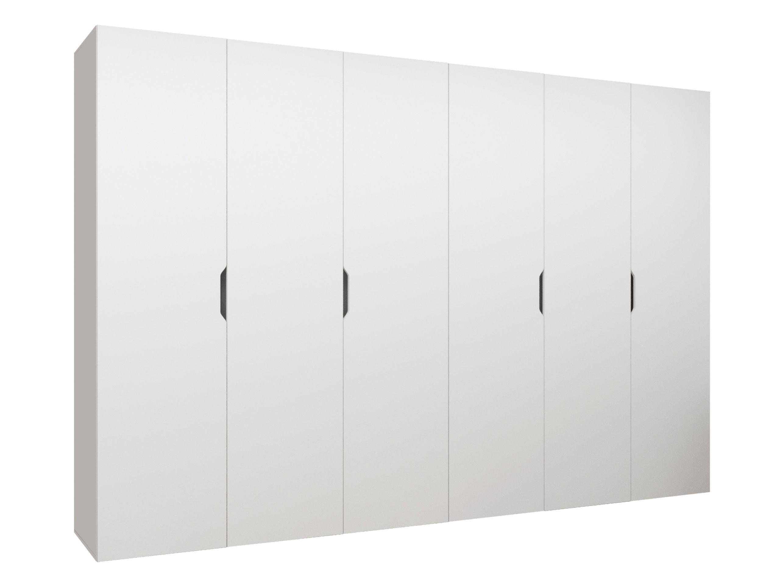 DREHTÜRENSCHRANK Malaga 300 - Weiß, Holzwerkstoff (300/202/52cm) - MIRJAN24