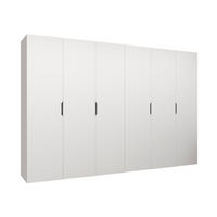 DREHTÜRENSCHRANK Malaga 300 - Weiß, Holzwerkstoff (300/202/52cm) - MIRJAN24