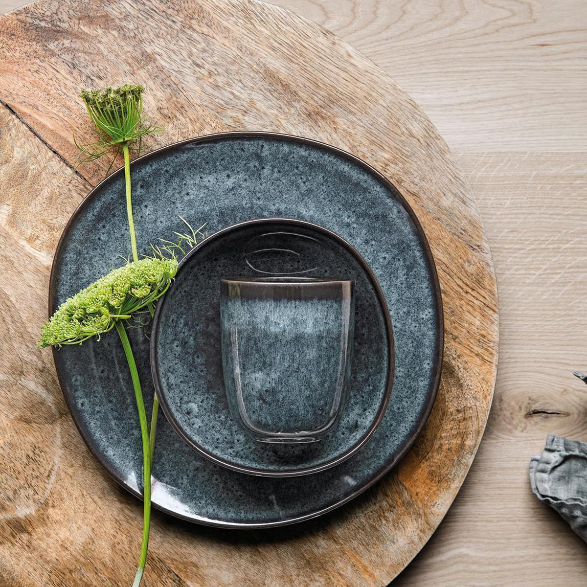 TAFEL-SET Lave Gris 12er Set - Grau, Keramik (1/1/1cm) - like.Villeroy & Boch