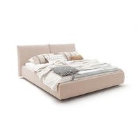 POLSTERBETT HENRY Taupe Cord - Taupe/Schwarz, Textil (140/200cm) - KAWOLA