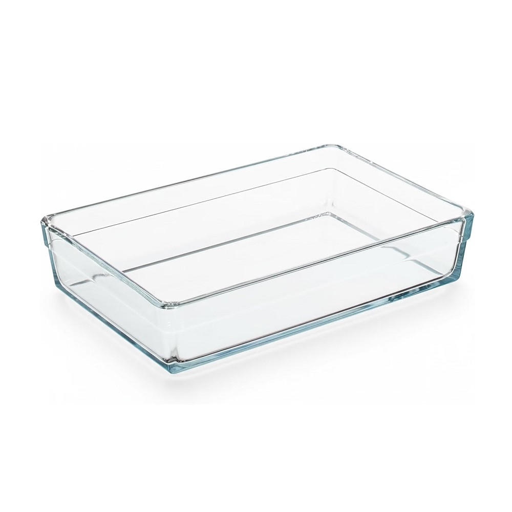 AUFLAUFFORM rechteckig 27,7x19,7x6 cm - Transparent, Glas (27.7/19.7/6.3cm) - Der-Porzellan-Laden
