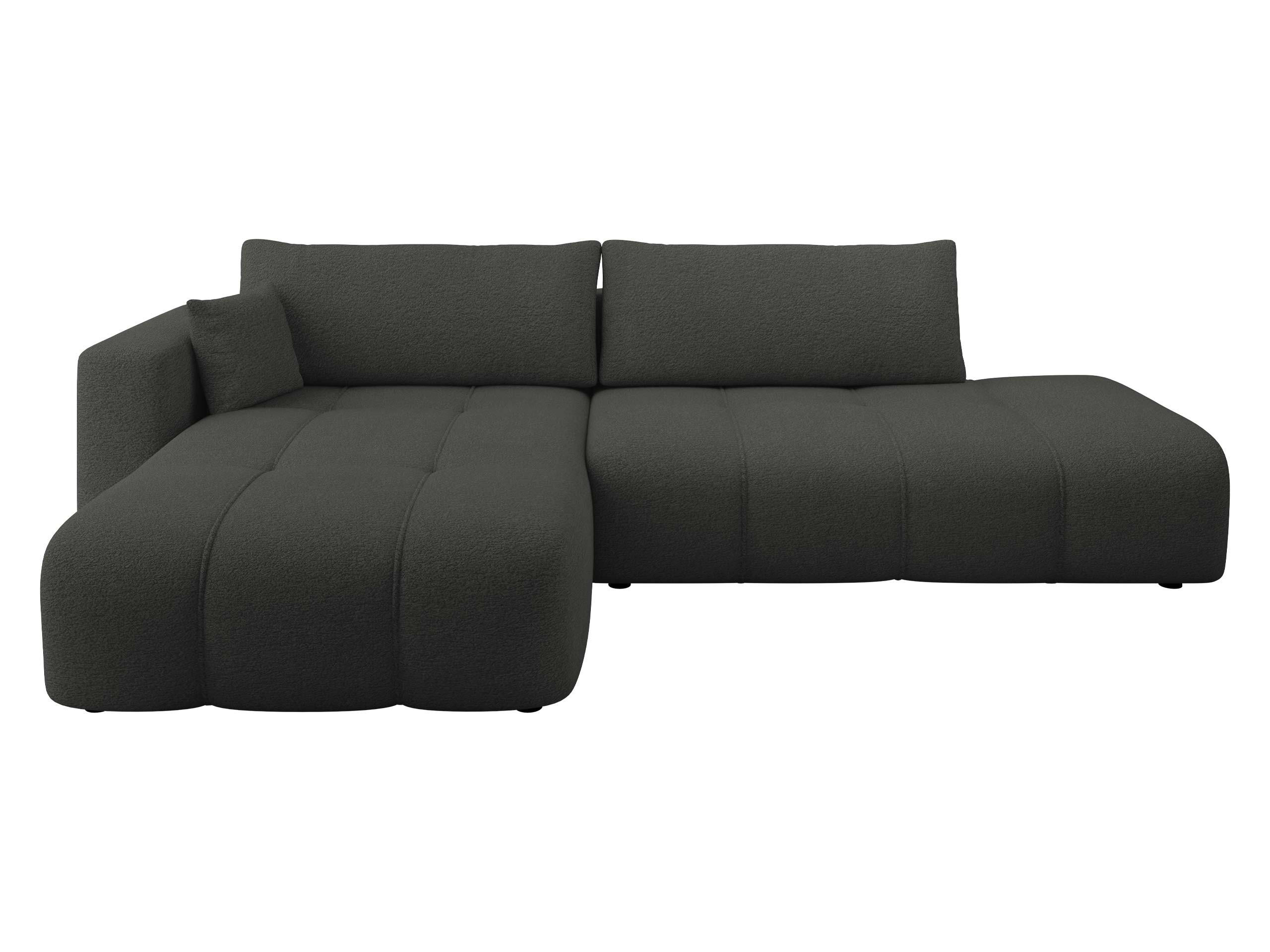 ECKSOFA Furyn O, Seite: Links - Schwarz, Holzwerkstoff/Kunststoff (262/145cm) - MIRJAN24