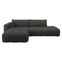 ECKSOFA Furyn O, Seite: Links - Schwarz, Holzwerkstoff/Kunststoff (262/145cm) - MIRJAN24