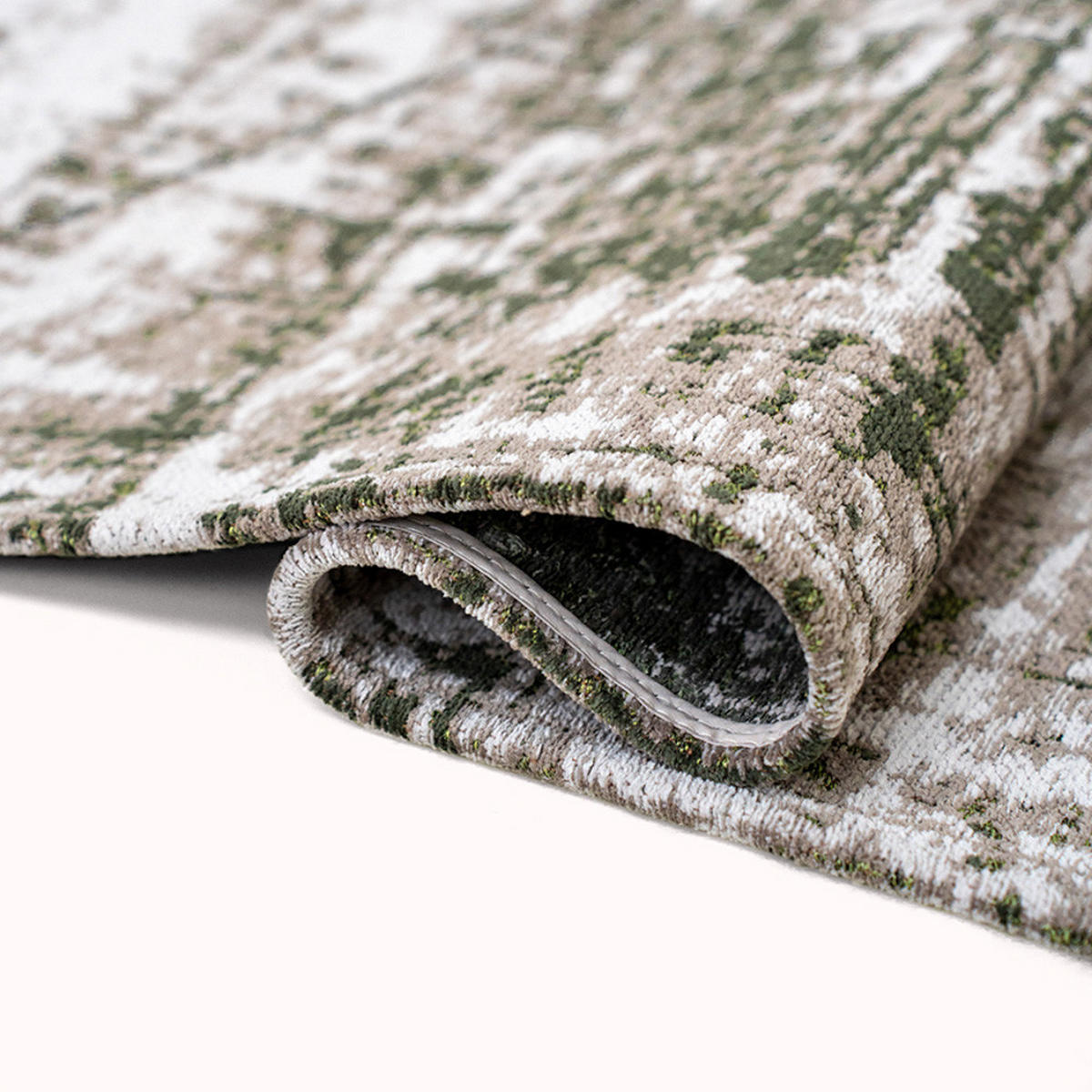 TEPPICH Central Green Mad Men Griff 200/280 cm - Grün, Kunststoff/Textil (200/280cm) - Louis De Poortere