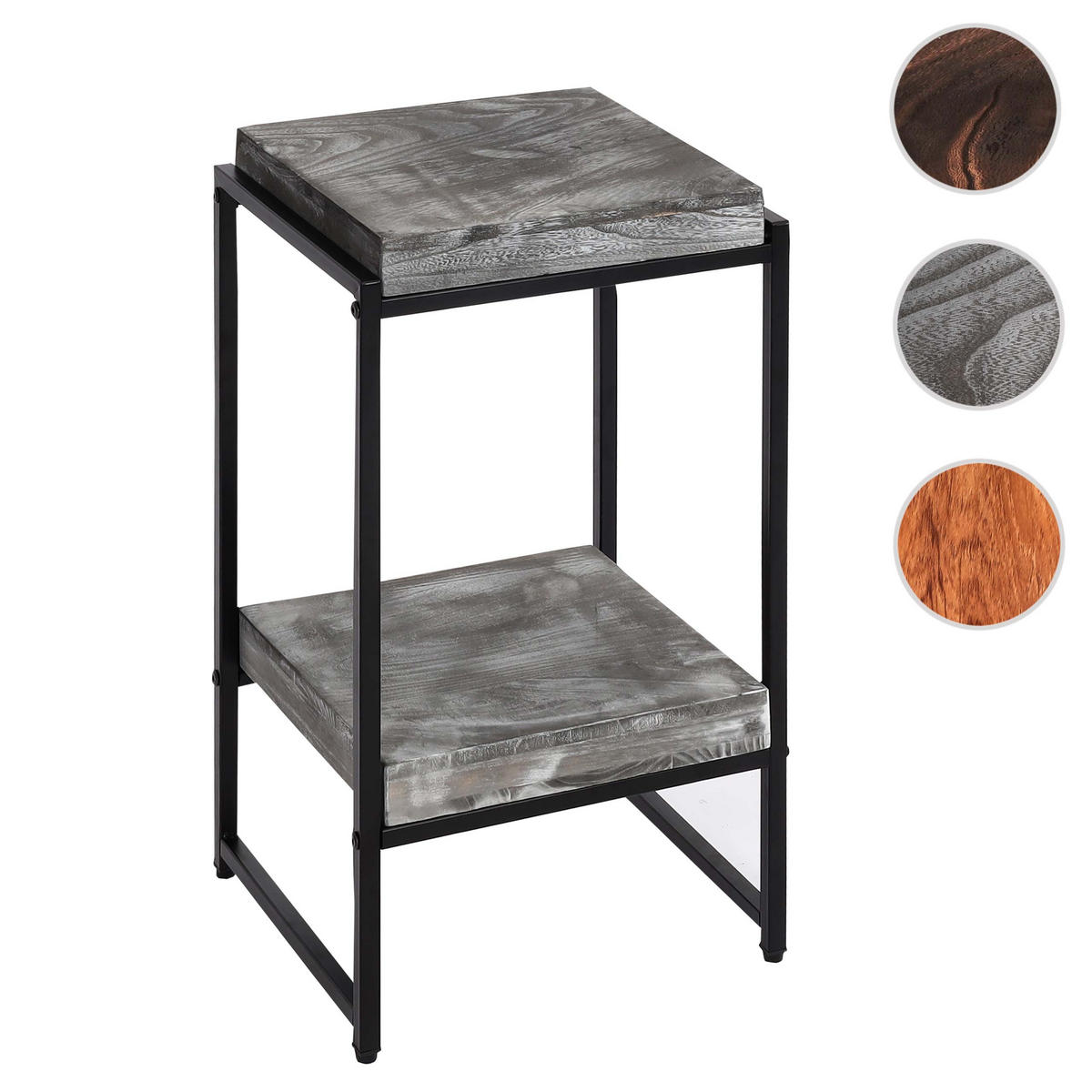 BLUMENTISCH quadratisch Grau - Grau, Holzwerkstoff (32/30/61cm) - MCW