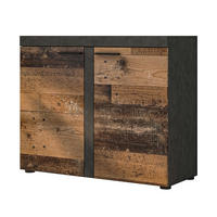 SIDEBOARD Spacoro 2D Matera, Old Style 97,2/82/40,3 cm – Schmale Kommode Modern - Dunkelgrau/Bronzefarben, Holzwerkstoff/Kunststoff (97/82/40cm) - AX Living