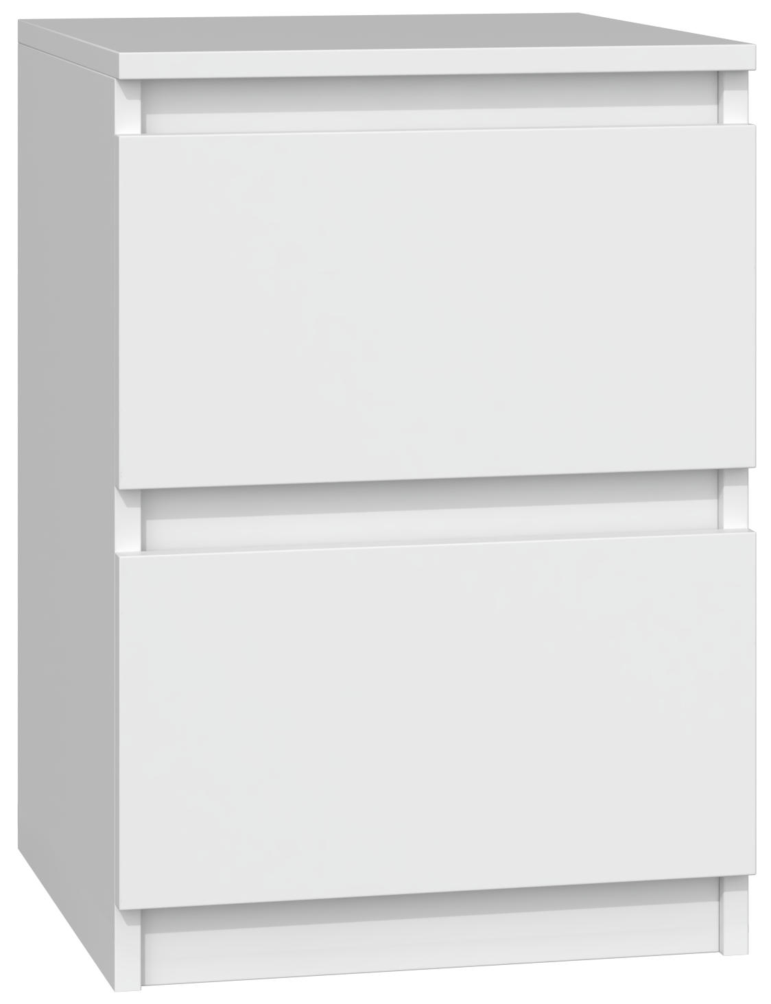 NACHTTISCH MALWA M2 - WEISS - Weiß, Holzwerkstoff (30/40/30cm) - CDF