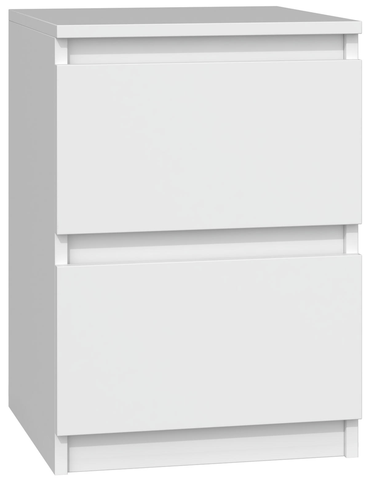 NACHTTISCH MALWA M2 - WEISS - Weiß, Holzwerkstoff (30/40/30cm) - CDF