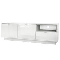 LOWBOARD Metro Einsatz in Beton Oxid Optik - Hellgrau, Holzwerkstoff (153/48/38cm) - Vladon