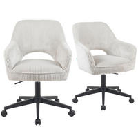 BÜROSTUHL Mika-Ilvy - Hellgrau/Schwarz, Textil/Metall (60/84/65cm) - DUBI Möbel