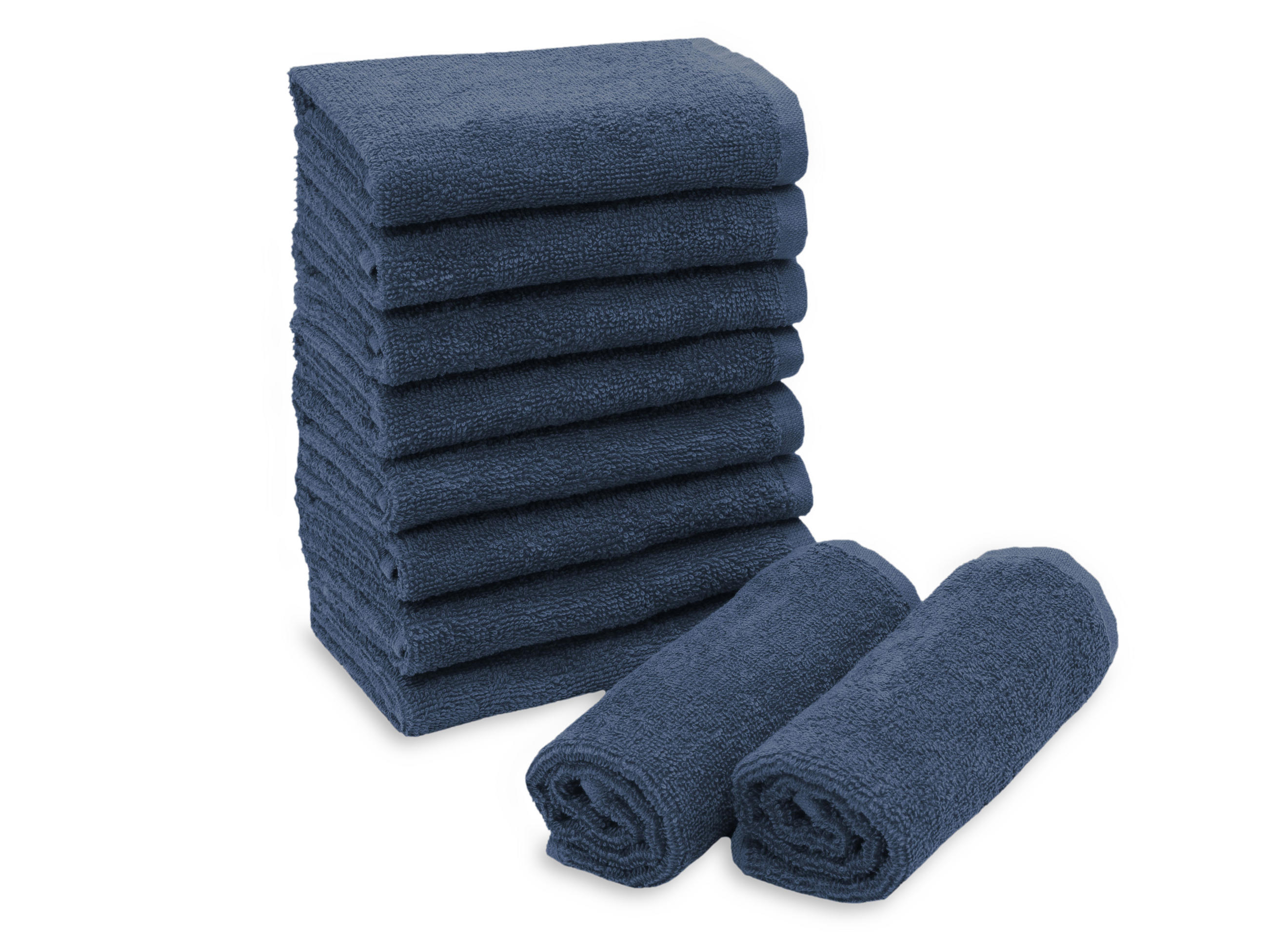 SEIFTÜCHER, 10er-Set, 30x30 cm, 100% Baumwolle, Blau - Dunkelblau, Textil (30/30cm) - Zollner