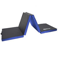 GYMNASTIKMATTE zum Wenden - 180/60/5 cm Faltbare Turnmatte - Blau, Kunststoff (60/180cm) - eyepower