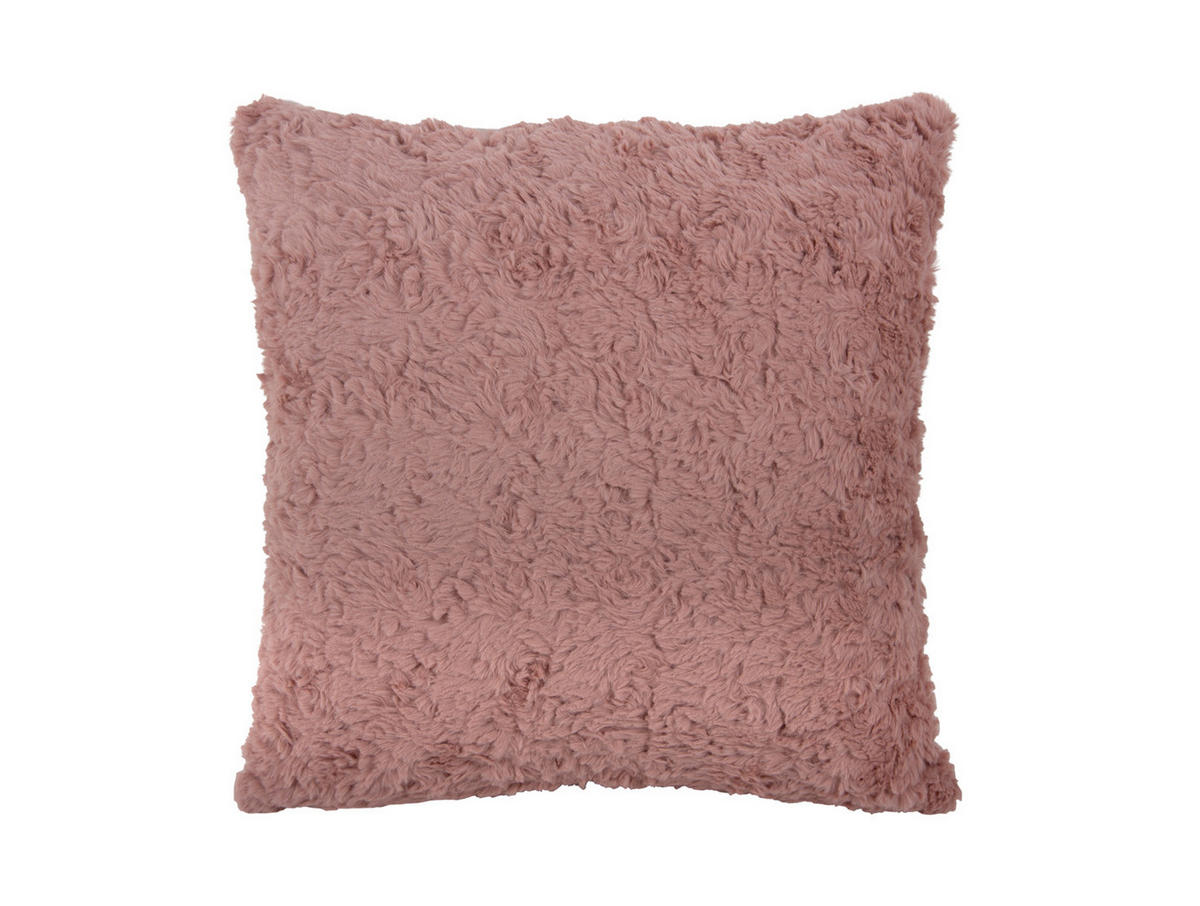 DEKOKISSEN Tierno Furry 45/45/8 cm - Pink, Kunststoff (45/45cm) - Present Time
