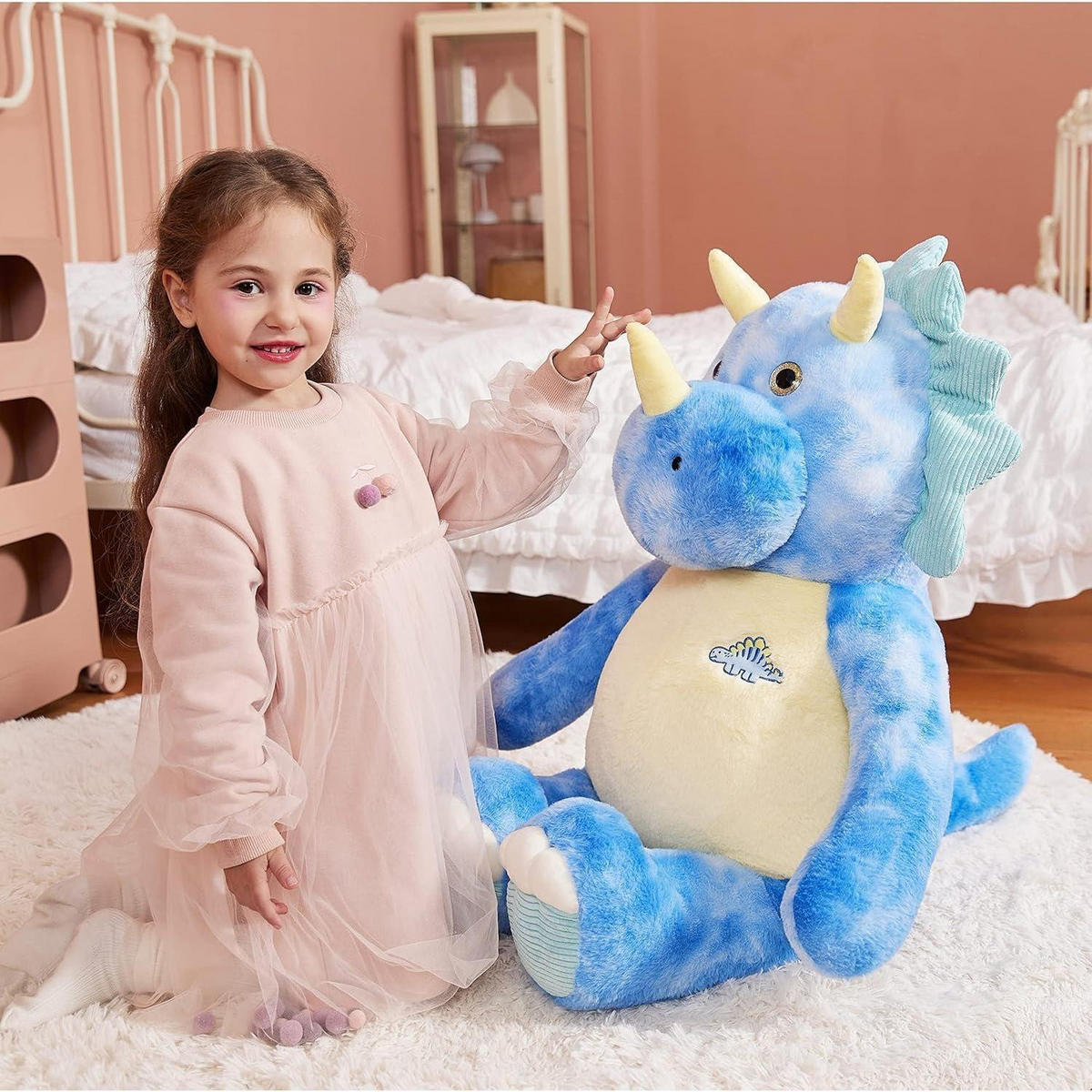 STOFFTIER Dinosaurier Triceratops 78 cm - Multicolor, Textil (30/78cm)