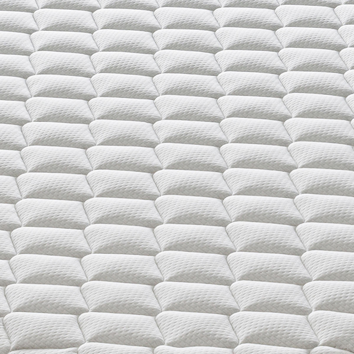 MATRATZE 200x200, Höhe 25 cm, Memory-Schaum, RIO - Weiß, Textil (200/200cm) - iLoveSleep