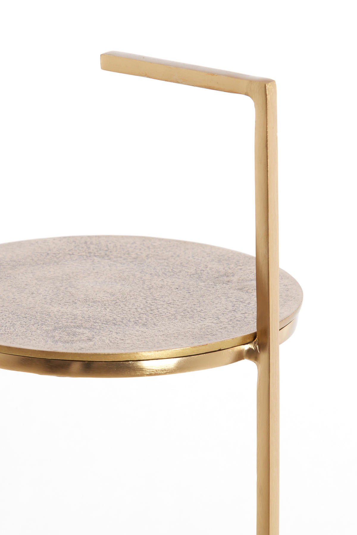 BEISTELLTISCH Leda Weiß 26/26/76 cm - Weiß, Stein (26/26/76cm) - Light & Living