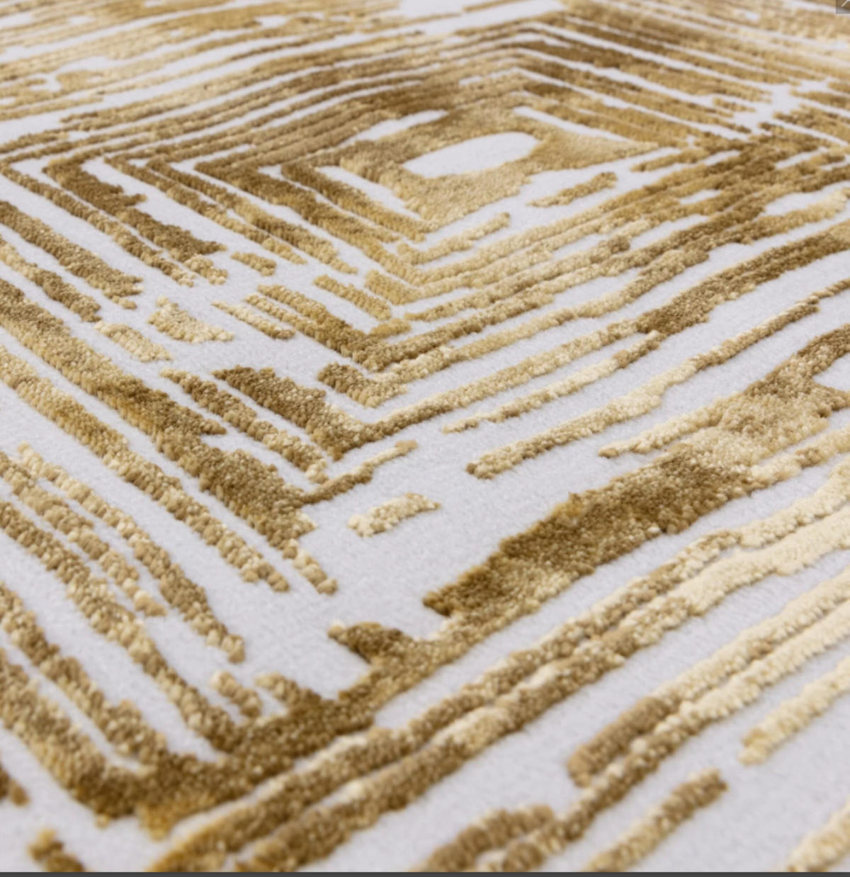 TEPPICH modern Wohn-/Schlafzimmer ZUKA SKETCH Gelb 160 x 230 cm - Gelb, Textil (160/230cm) - Novatrend