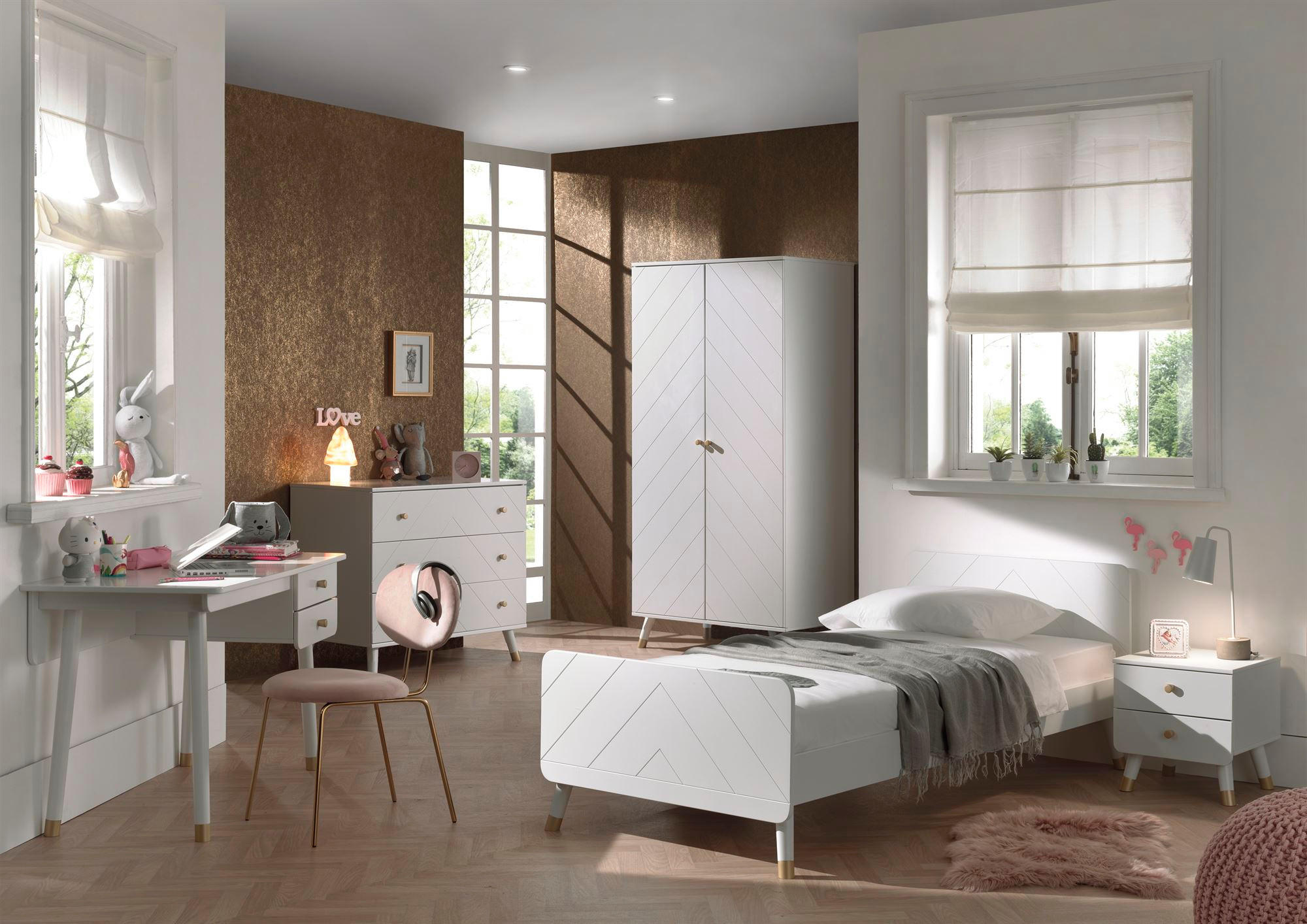 Thumbnail - 58aufmkessel Schubladenkommode, Weiß, Holzwerkstoff, 100x89x57 cm, Wohnzimmer, Kommoden & Sideboards, Kommoden