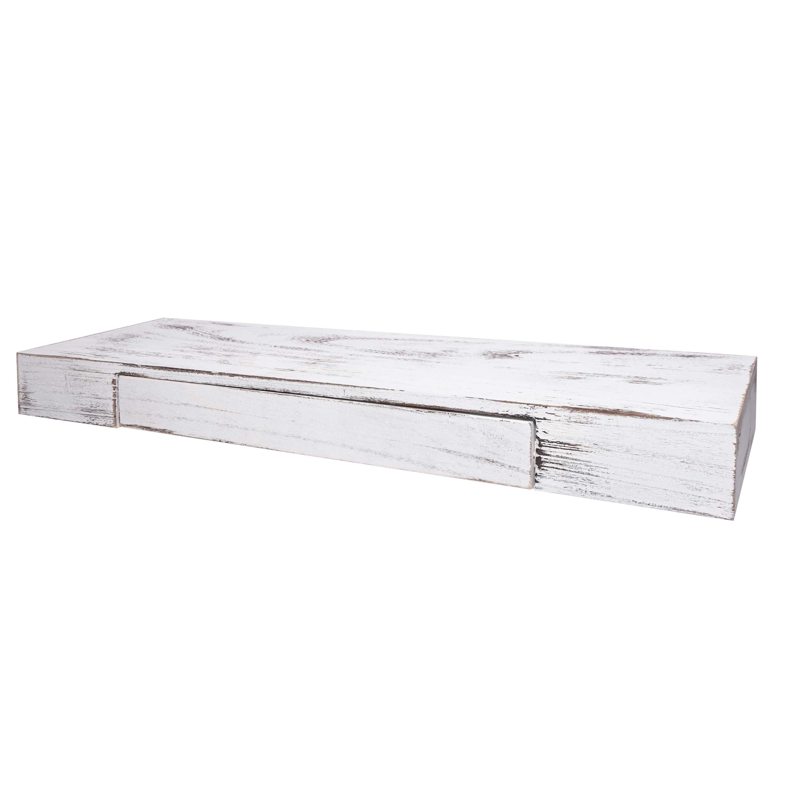 WANDREGAL SCHUBLADE Reinweiß - Weiß, Holz (80/8/25cm) - MCW