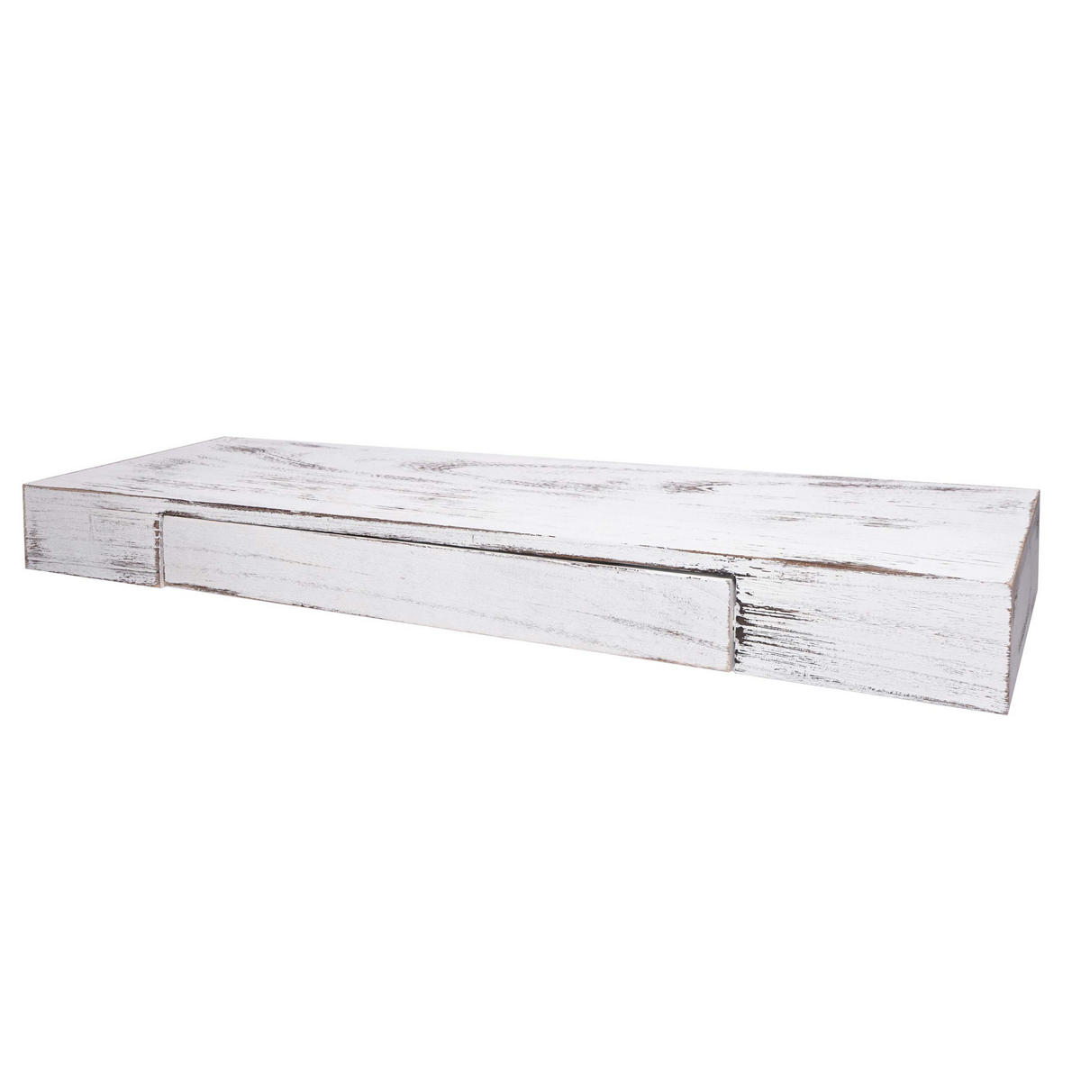 WANDREGAL SCHUBLADE Reinweiß - Weiß, Holz (80/8/25cm) - MCW