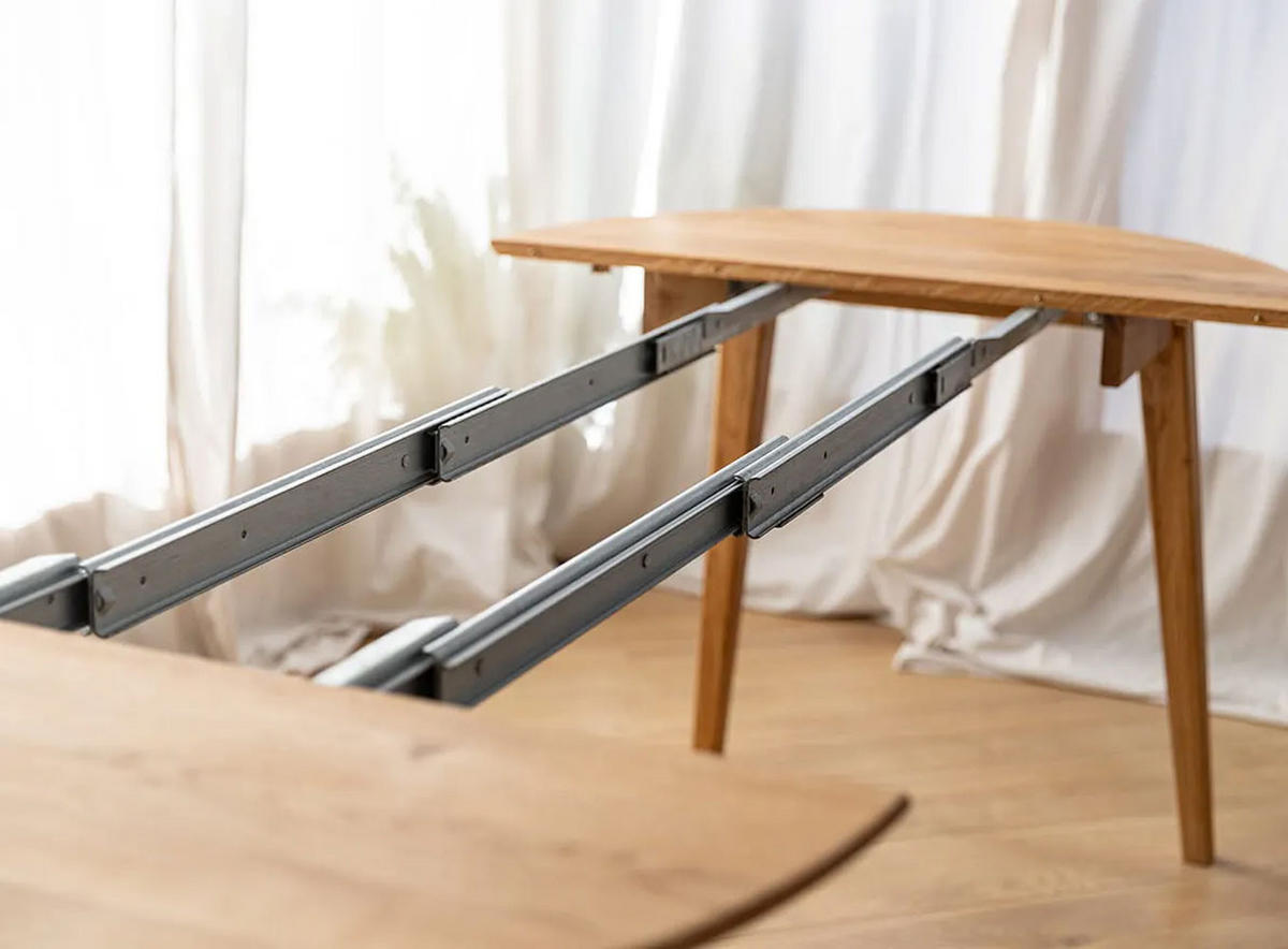 ESSTISCH Orbetello Eiche Natur 90-190 / 90 / 74,5cm - Eichefarben, Holz (90/190/74.5cm) - Feldmann-Wohnen