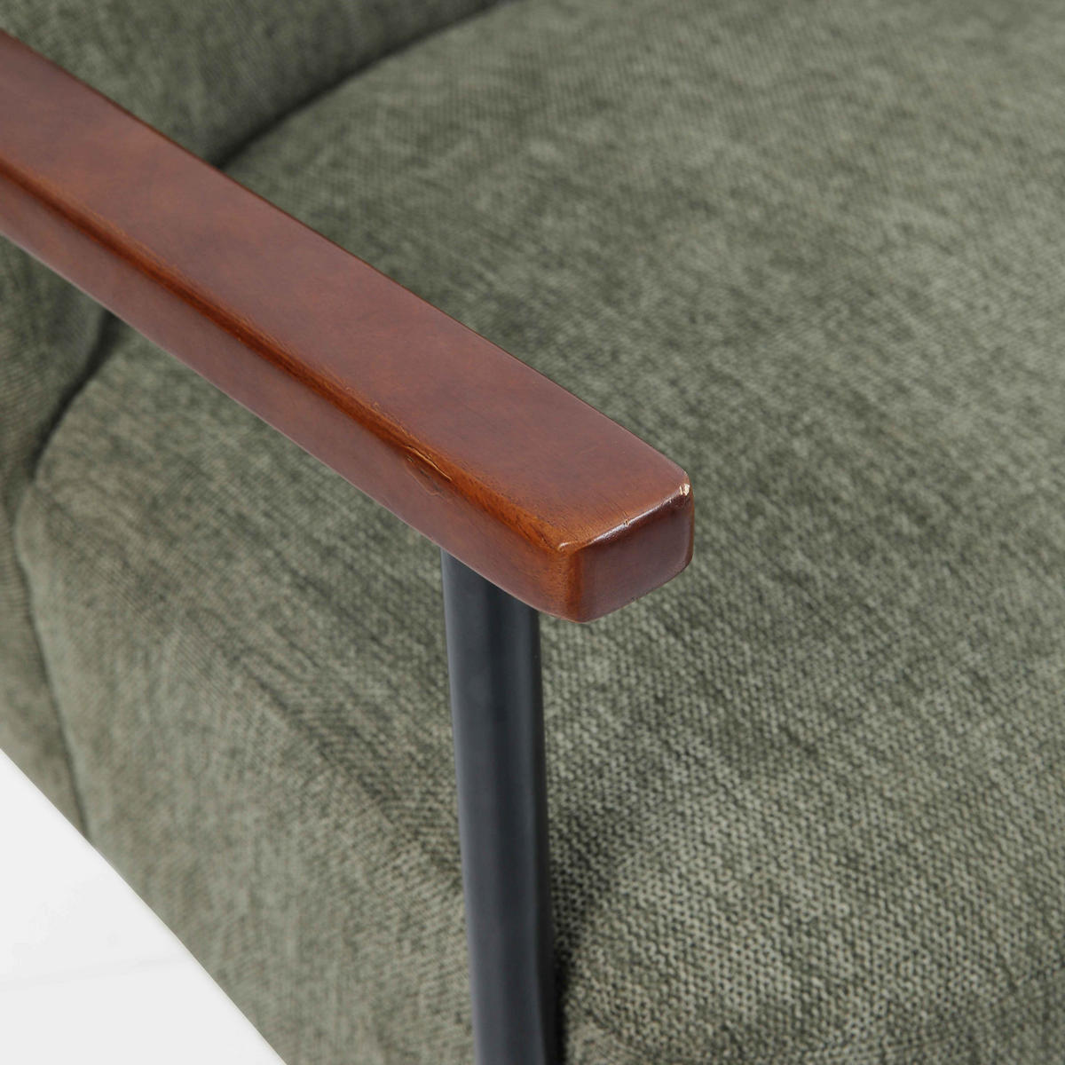 RELAXSESSEL, Dunkelgrün - Grün, Textil (71/77/82cm) - Oviala