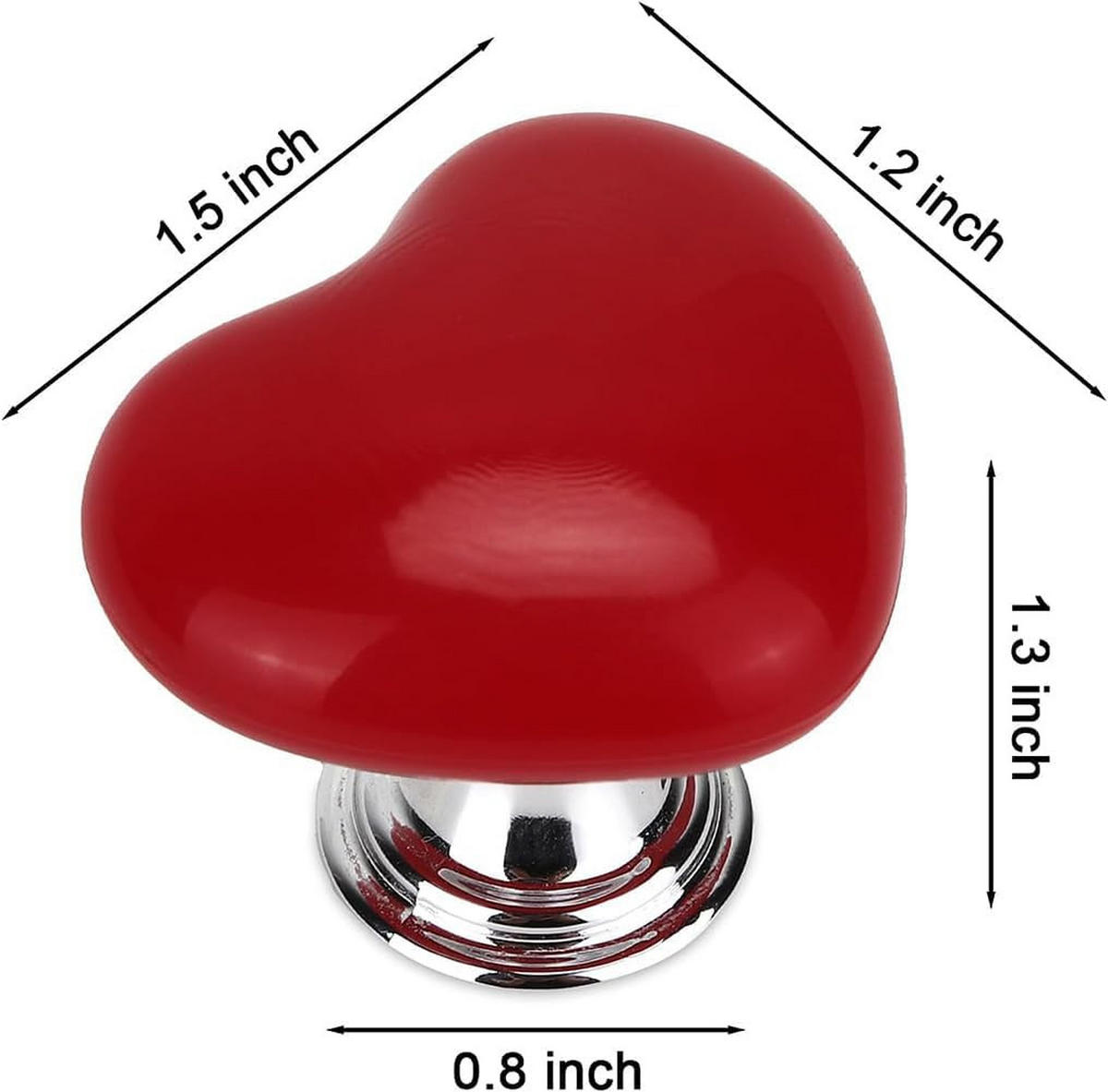 WC-SPÜLTASTE, Rot,3.7/3.1/3.1cm,2er-Pack - Rot, Kunststoff (5/6/5cm)