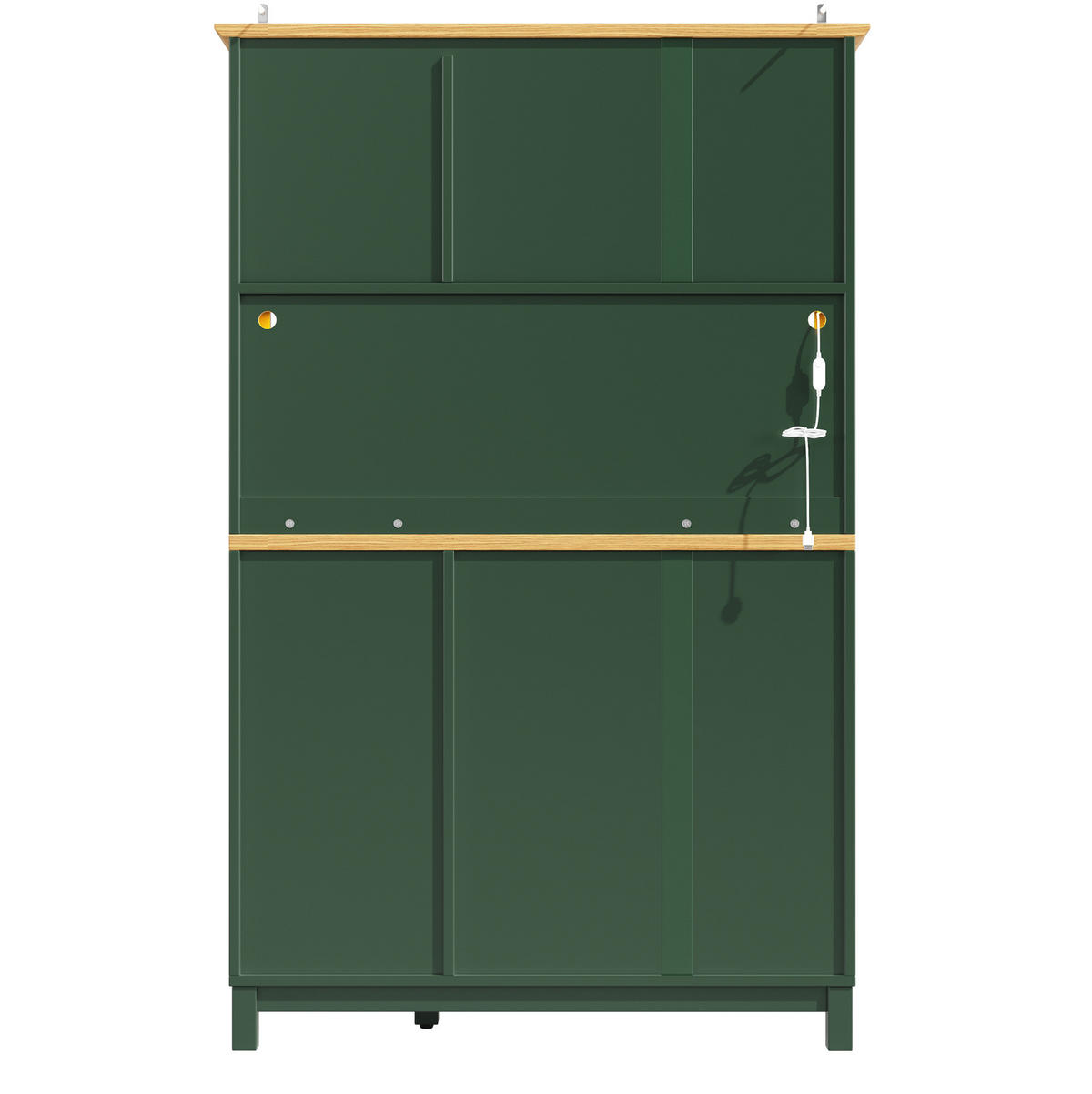 BUFFETSCHRANK 80/40/182 cm mit 4 Türen, 1 Schublade und verstellbaren Einlegeböden, vielseitiger Stauraum, Weiß - Weiß, Holzwerkstoff (80/182/40cm) - Redom