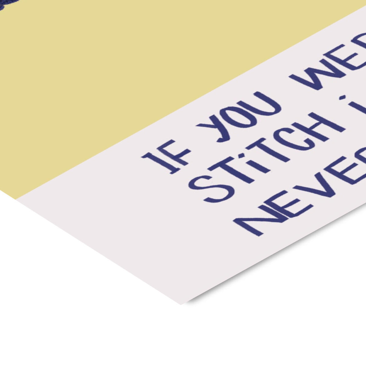 POSTER Charlotte Trudgett - Dropped Stitches - Gelb, Papier (30/40/0.1cm) - Poster&Frame