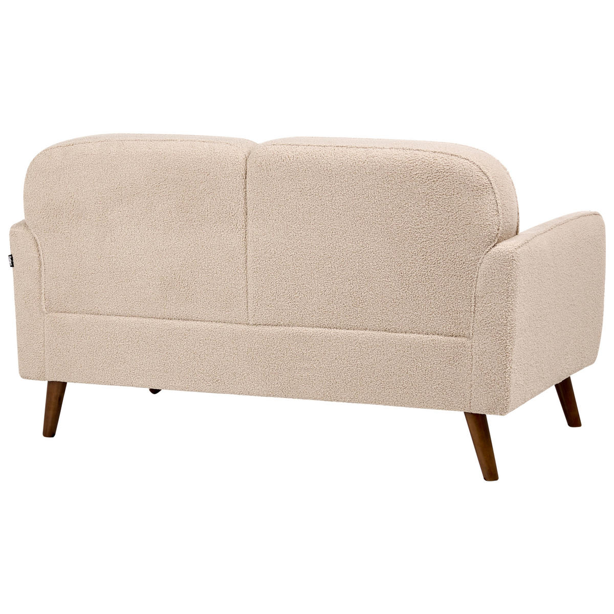 2-SITZER-SOFA Bouclé Beige Ettrum - Beige/Braun, Textil (149/87/84cm) - Beliani