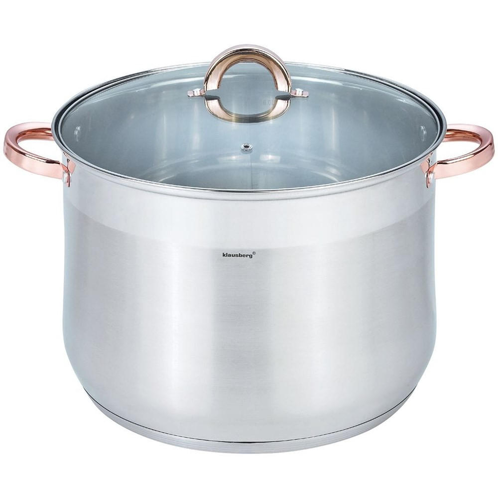 TOPF Silber 42/32/24 cm KB7797 - Silberfarben, Metall (32cm) - Klausberg 