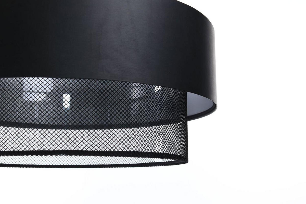 HÄNGELEUCHTE Schwarz 60/20 cm - Schwarz, Kunststoff (60/1/20cm) - ONZENO