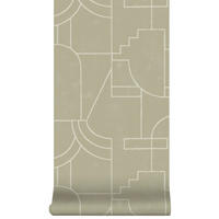 VLIESTAPETE - Vigo neutral - Braun, Papier/Kunststoff (52/1000cm) - Superfresco Easy