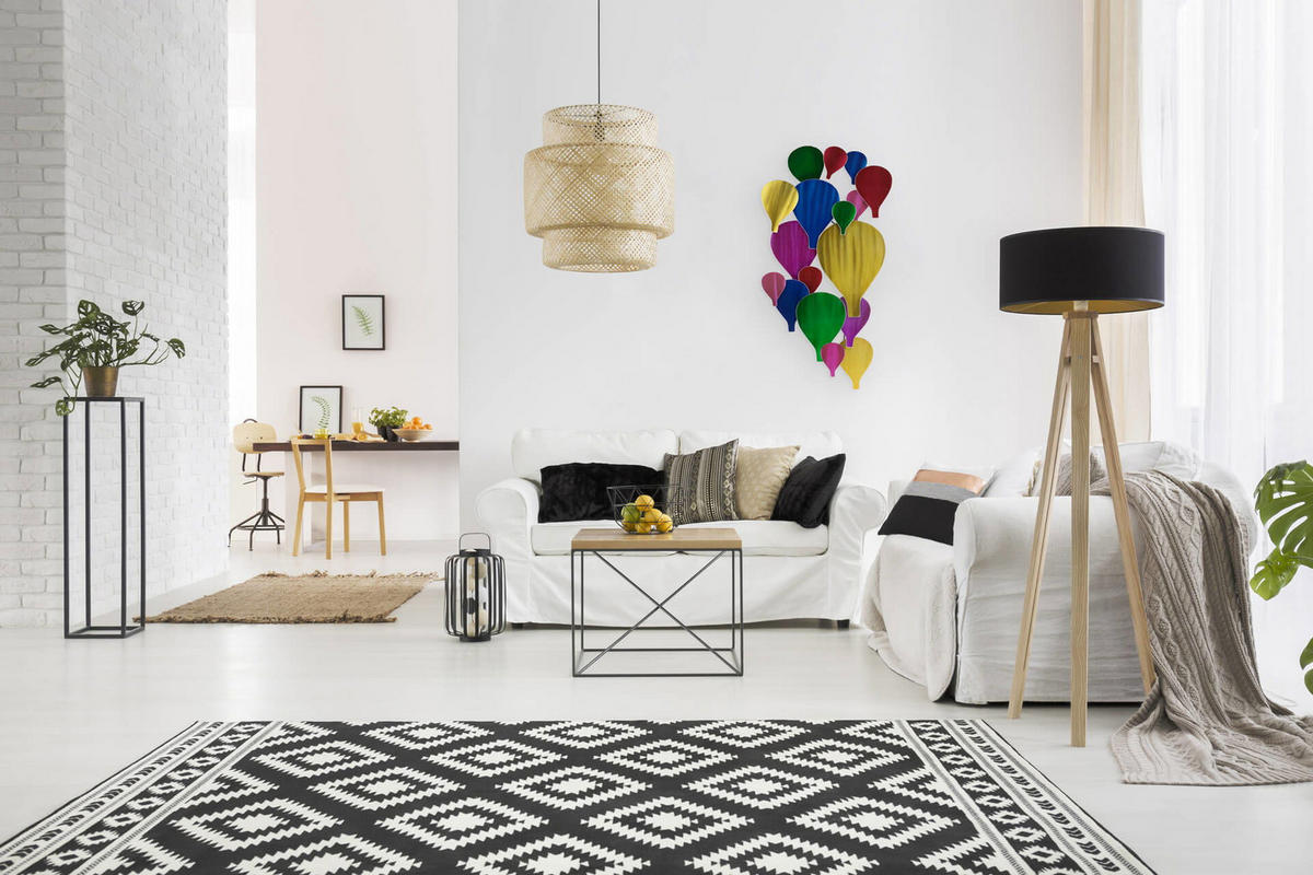 WANDDEKO Bunt 46/92 cm - Multicolor, Metall (3.47/92/7cm) - KUNSTLOFT