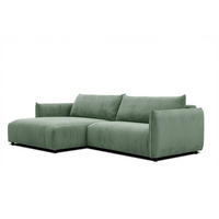ECKSOFA TAUER 5-Sitzer, mintgrün - Schwarz/Mintgrün, Holzwerkstoff/Kunststoff (174/292cm) - Courtois Laville