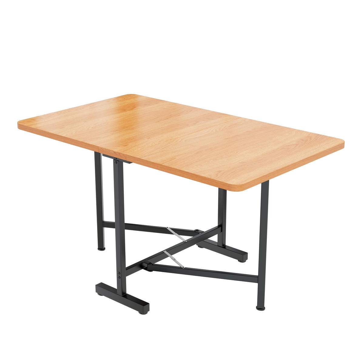 ESSTISCH Erweiterbar Naturarbe 120-160x80cm Minimalistisch - Eichefarben, Holzwerkstoff (120/80/75cm) - FLIEKS