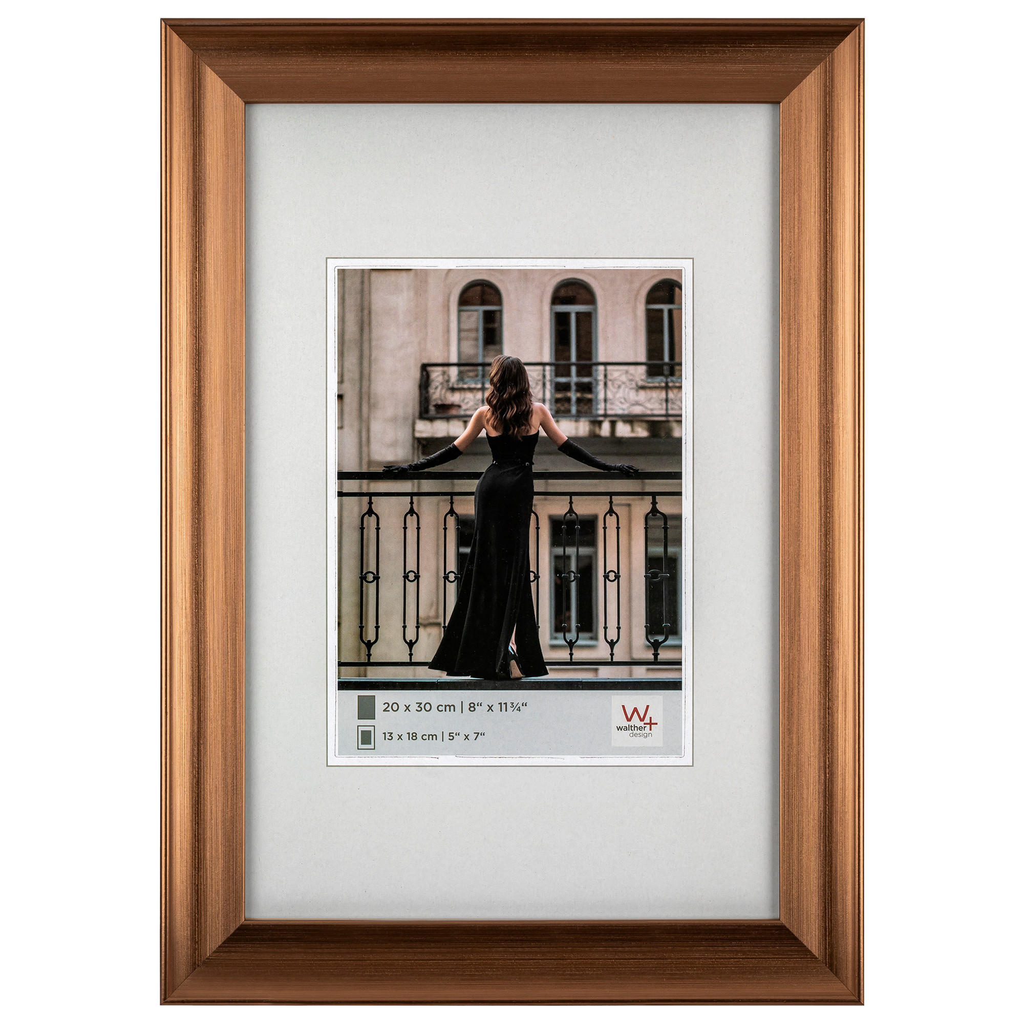 BILDERRAHMEN Venice Designrahmen 20x30 cm BRONZE - Bronzefarben, Kunststoff (24.8/34.8/1.7cm) - walther design