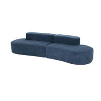 SOFA NUA Blau 280x102x66 cm - Blau, Textil (280/66/102cm) - FURNLUX