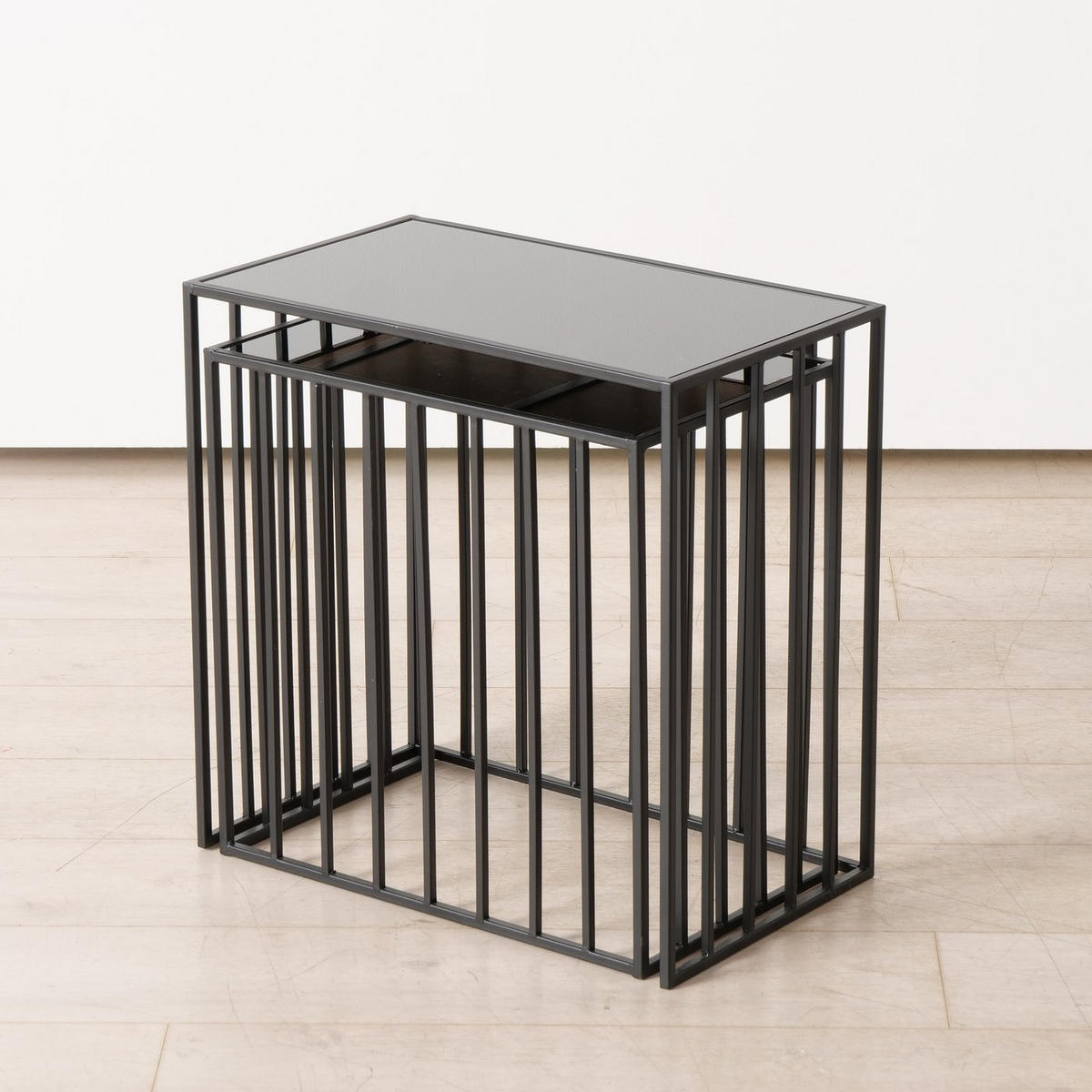 BEISTELLTISCHE aus Metall Joris Schwarz - Schwarz, Metall (50/30/50cm) - Boltze Home